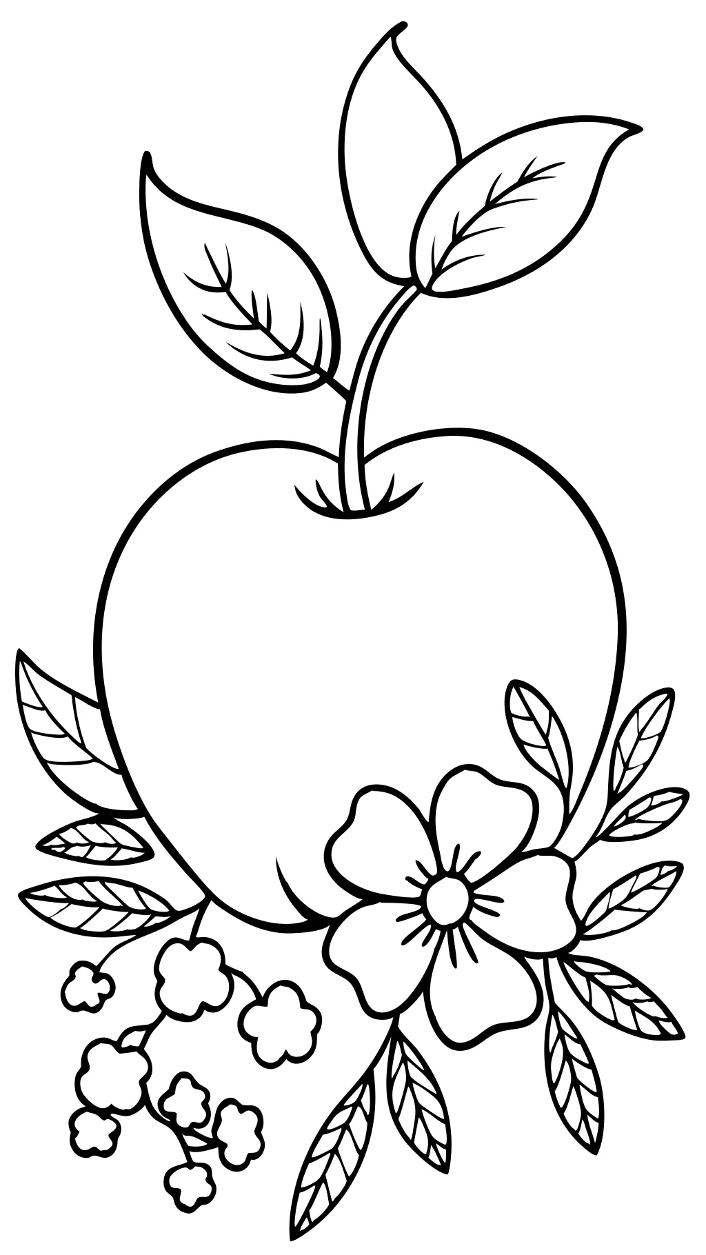 coloring apple page